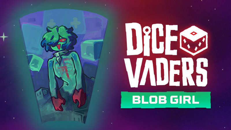 Official Dicevaders Blob Girl commander illustration